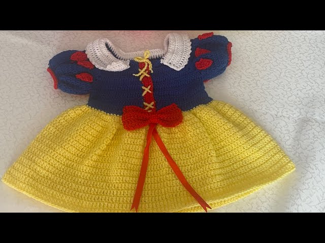 Örgü pamuk prenses elbise roba modeli yapımı #crochet #baby