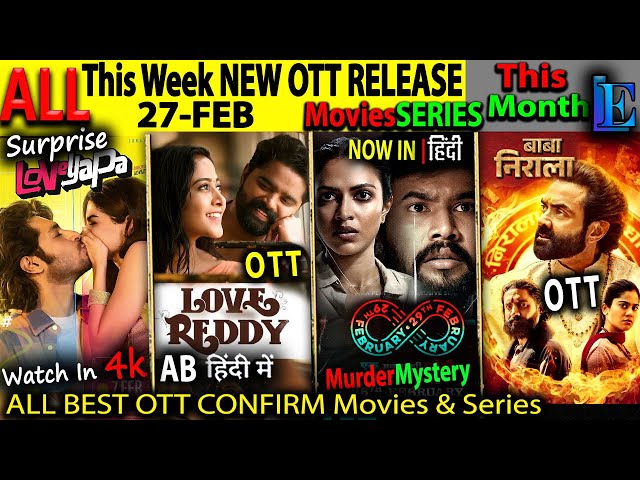 NEW Hindi Web-Series Movies OTT Release This Week FEB l Hindi Series Aashram, Suzhal, DabbaCartel