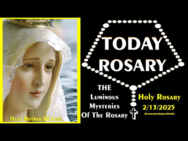 HOLY ROSARY FOR TODAY 🔴 LIVE LUMINOUS MYSTERIES | CATHOLIC HOLY ROSARY PRAYER FOR TODAY