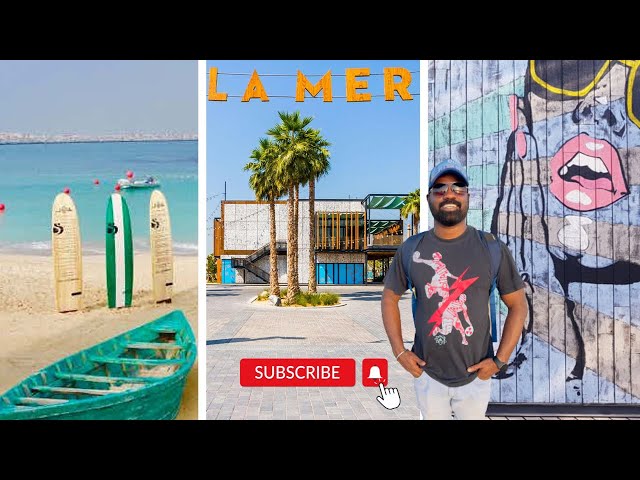 La MER Open బీచ్ దుబాయ్ | Dubai Divakar | #lamerdubai దుబాయ్‌లోని అందమైన బికినీ బీచ్( 4K)