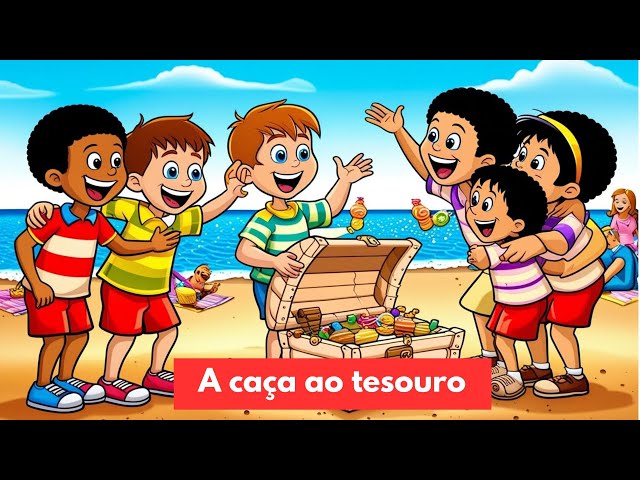 A caça ao tesouro  - Desenho Infantil