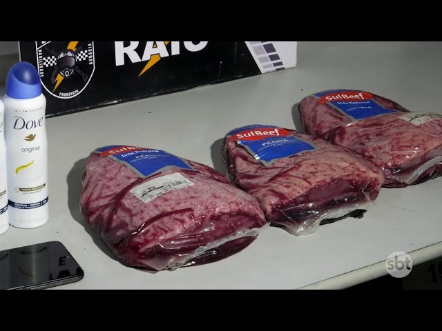 Churrasco cancelado: Jovem é preso roubando picanha em Cuiabá