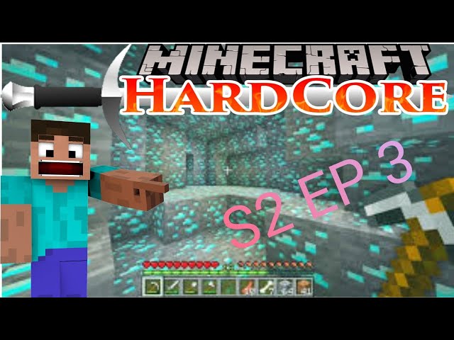 Hardcore Minecraft Live S2 EP 3 Diamond Mining! Road To 120 Subs