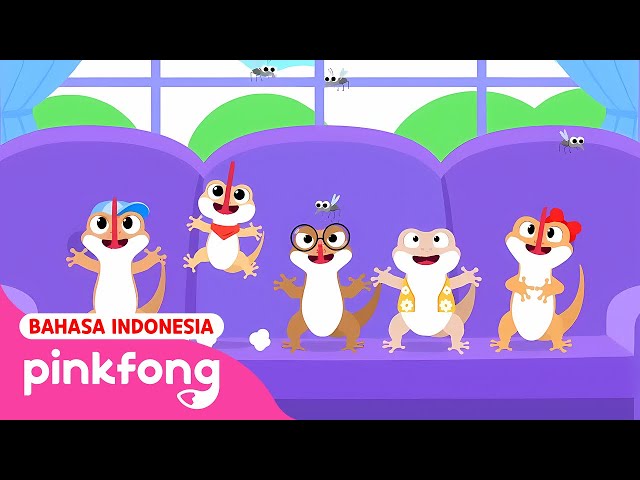 Lagu Cicak | Cicak di dinding, Lima Cicak Lompat, Cicak EDM | Pinkfong Lagu Anak Indonesia