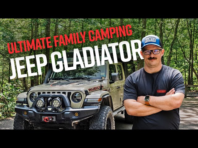 This Jeep Gladiator might be the ULTIMATE family camping set up.