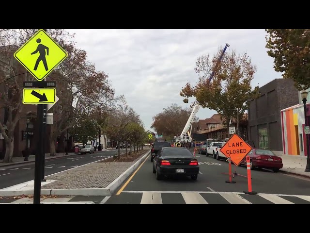 71 Driving Downtown   Silicon Valley 4K   California USA