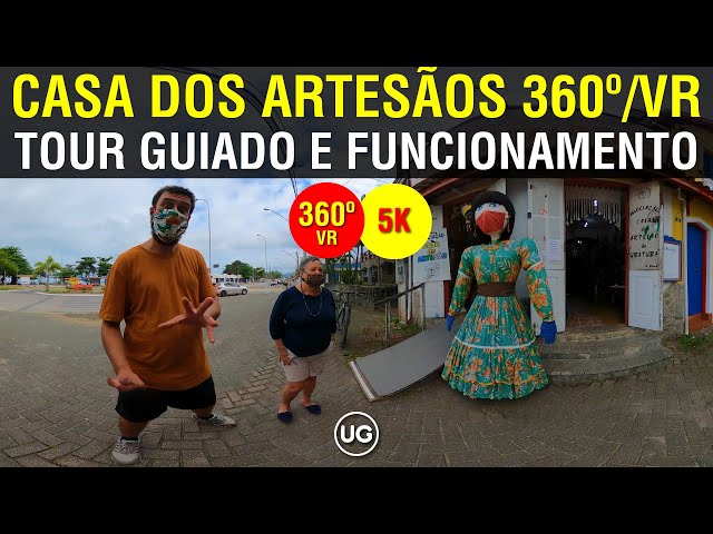 Casa dos Artesãos de Ubatuba (360º/VR) - Tour guiado e horários de funcionamento na retomada