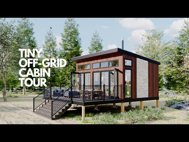 Tiny Off Grid Cabin Tour | Luxury Rental Cabin,  Getaway Retreat, ADU, Full Time Tiny House Living