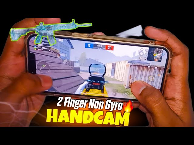 2 FINGER + NON GYRO HANDCAM🔥|I PHONE  13 BGMI PUBG HANDCAM GAMEPLAY😍HDR+SMOOTH