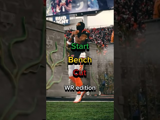 Start Bench Cut WR edition 🏆🔥 #widereceiver #nfl #football #game #fun #startbenchcut