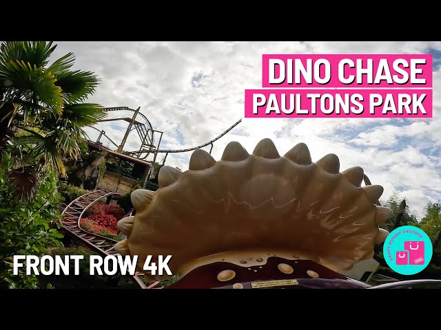 Epic Dino Chase Rollercoaster in 4K POV at Paultons Park!