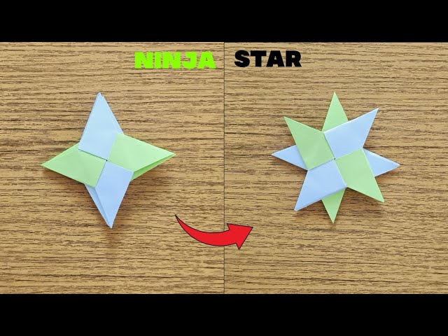 DIY-How to Make a Transforming Ninja Star Out of Paper| Making Easy Shuriken Step by Step|Origami