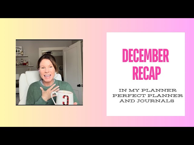 December Recap in Planner Perfect