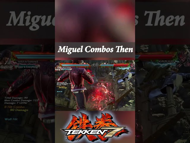 Miguel Combos Back in Tekken 7 #shorts #fightinggames #tekken