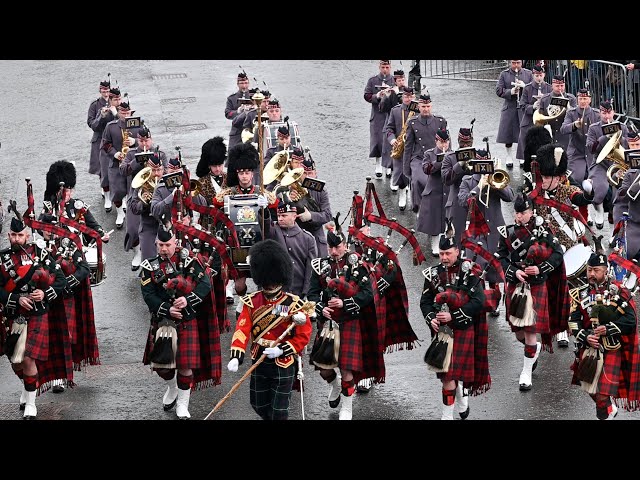 Royal Regiment of Scotland parade at Edinburgh Castle 2023