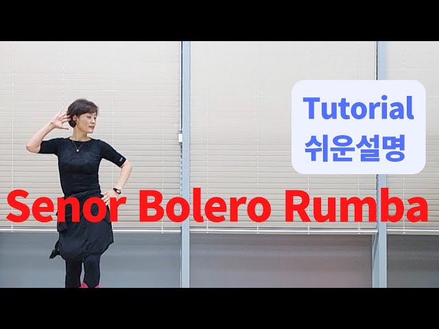 Senor Bolero Rumba Line Dance (Improver) -Tutorial 쉬운 룸바 배우기