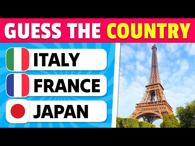 Guess the COUNTRY by its MONUMENT 🌎🤔🧠 | 40 Famous Landmarks