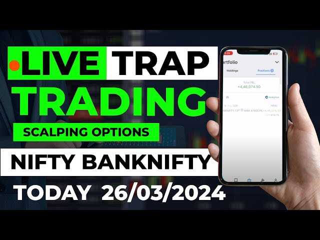 Live trading Banknifty nifty Options | | Nifty Prediction live || 26-03-2024 today