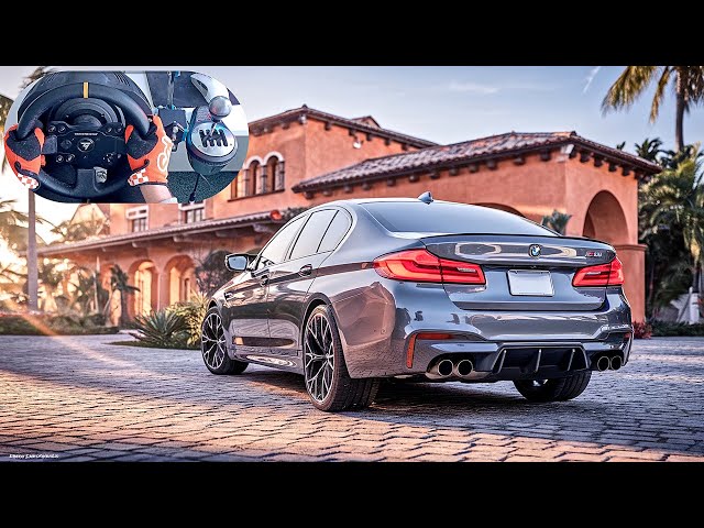 BMW M5 CS Forza Horizon 5 - Steering Wheel Gameplay