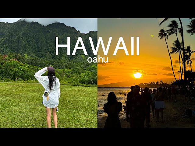 🌺Hawaii Travel Vlog — 🌈🏝️9 days in Oahu: Must go places, hotel, restaurants, snorkeling, hike, boat