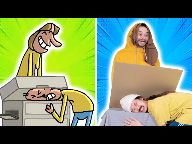 Evil Pranks At Office - Cartoon Box Parody | The BEST of Frame Order Parody | Woa Parody