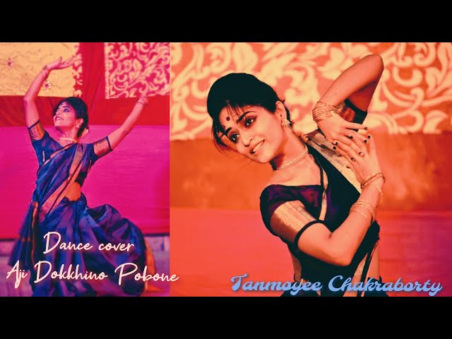 Aji Dokhhino Pobone | @TanmoyeeChakraborty | Rabindranritya | Dance cover.