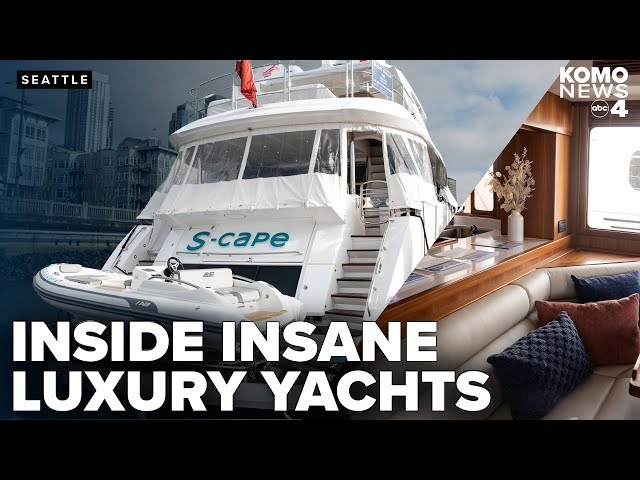 Inside the biggest and most expensive luxury yachts at the Seattle Boat Show