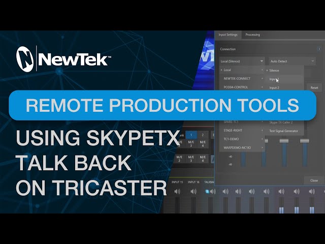 Using SkypeTX Talkback for TriCaster