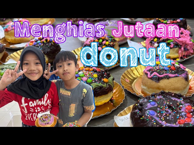 Menghias Sejuta Donat ?! seru banget lomba menghias donat di mall Basura bareng ii dan caca