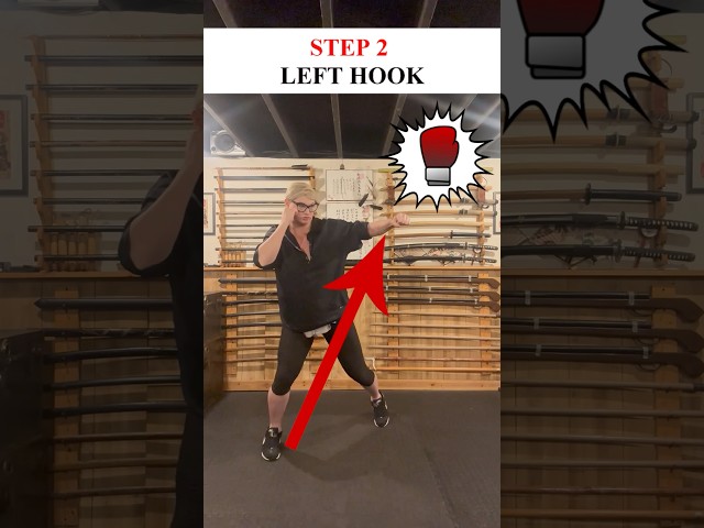 How To Do RIGHT CROSS + LEFT HOOK 🥊 #Shorts #MMA #Training