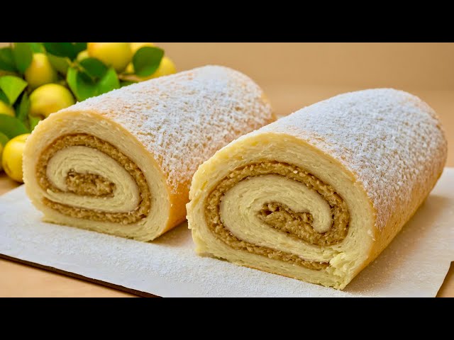 Roll without cracks. This recipe drives the whole world crazy! Dessert in 15 minutes!