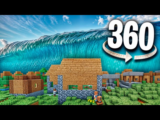 What Happens When A Tsunami Hits Minecraft? Find Out In 360º VR!