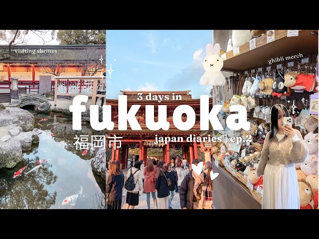 fukuoka vlog 🏮 exploring shrines, shopping at miffy & ghibli stores, what i eat | ep.2