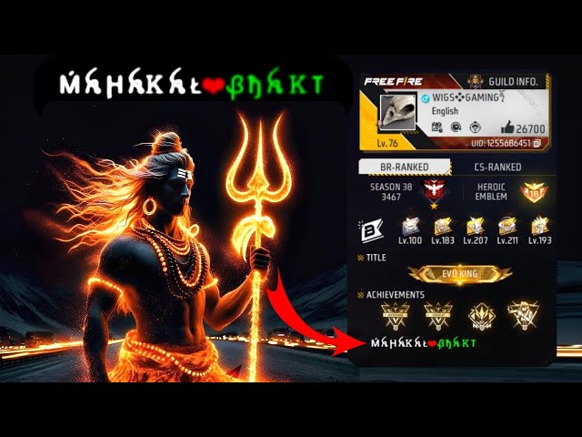 FREE FIRE KE BIO MAHAKAL BHAKT KESE  LAGAYE | FF BIO COLOUR CODE