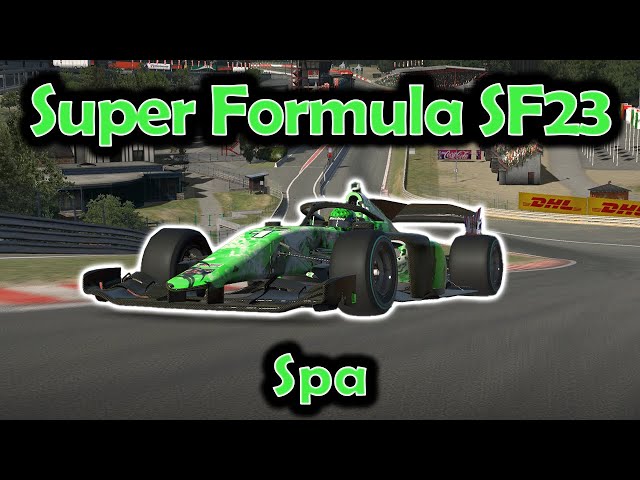 iRacing Track Guide Spa | Super Formula SF23 | W4 S4 2023