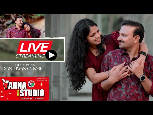 Santhwana & Jose Wedding Live Streaming