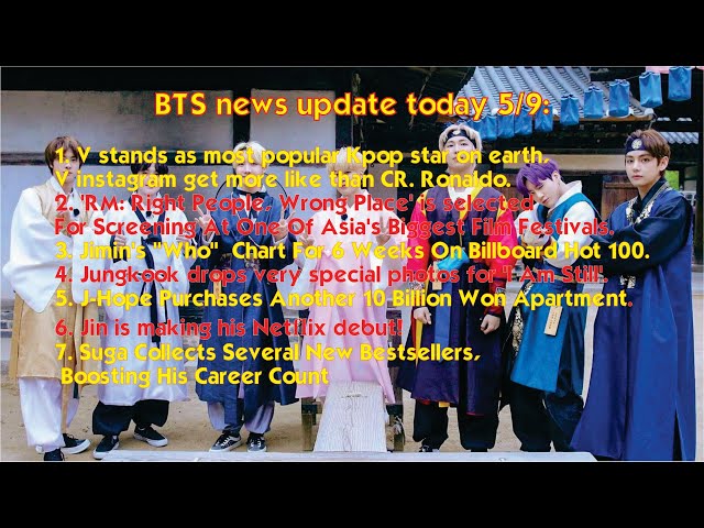 BTS news update today September 5th - Kim Taehyung got more like than Cristiano Ronaldo on Instagram