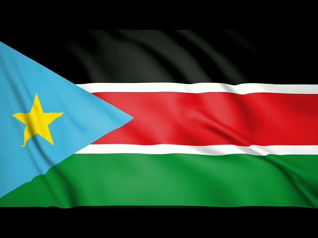 South Sudan waving flag | Royalty Free | No Copyright