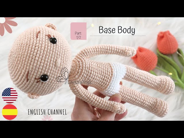 Princess Amigurumi Base Body Tutorial | Princess Series Part 1/2 Sub 🇺🇸🇪🇸/ GretaWings