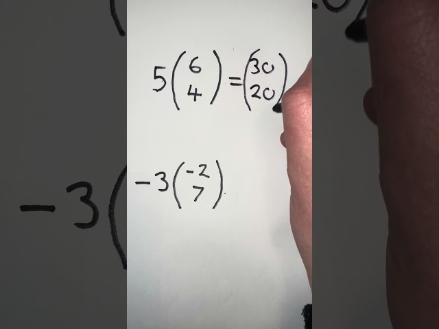 Multiplying Column Vectors #shorts