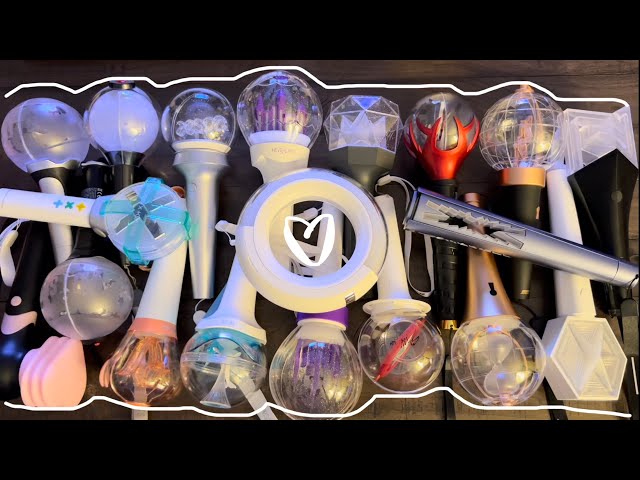 my kpop light stick collection ✨