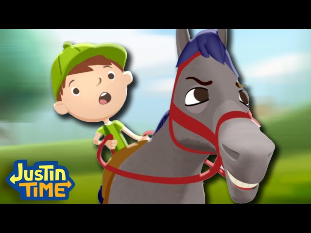 Giddy Up, Wrong Way! 🐎 FULL EPISODE | Justin Time Season 1