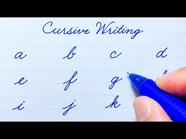 How to write English small letters | Cursive writing a to z | Cursive handwriting practice | abcd