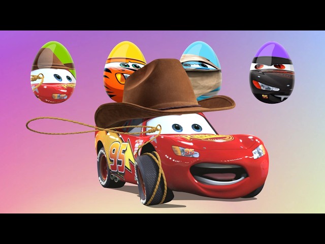 CORRECTLY GUESS THE COLOR EGG OFF THE CARS LIGHTNING MCQUEEN🔥Tebak gambar Kepala Petir McQueen ⚡⚡