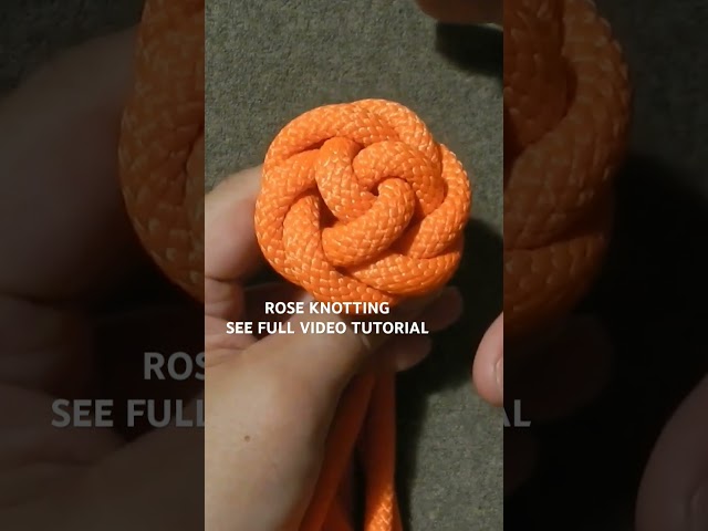 HOW TO MAKE A ROSE KNOT