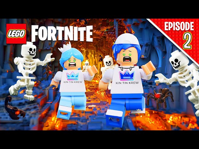 We Found A SECRET CAVE And Defeated The BIGGEST MONSTER In Lego Fortnite!