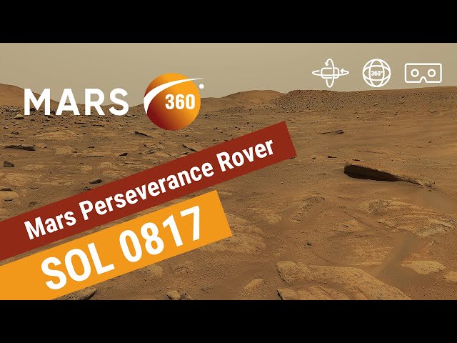 Mars 360: NASA's Mars Perseverance Rover - Sol 0817 (360video 8K)