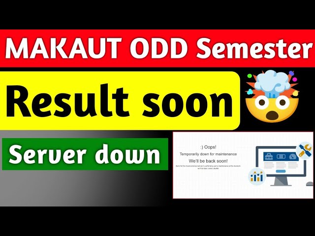 🔥Makaut ODD Sem result soon😱 Server goes down#makaut