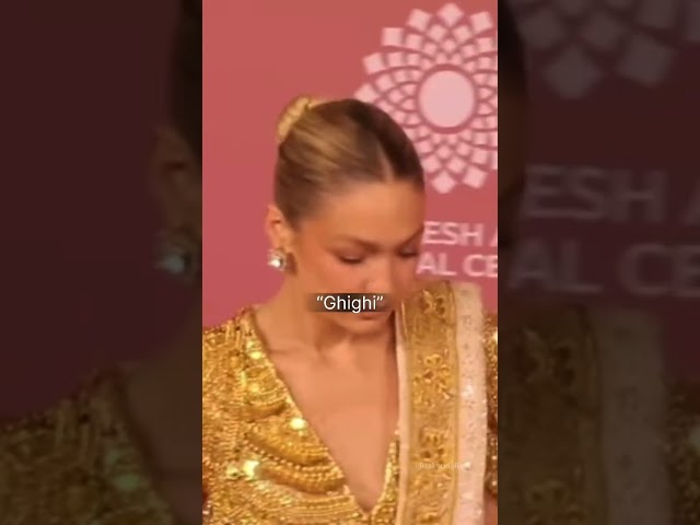 #gigihadid embarrassing moment at Ambani's NMACC Launch #ambani #event