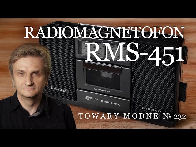 Radiomagnetofon RMS451 - stereo przystojne choć skromne [TOWARY MODNE 232]